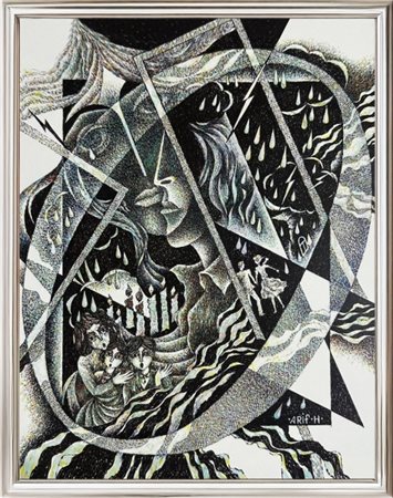 Arif Huseynov, (1943), Senza titolo, opera della serie "Le mie storie",...