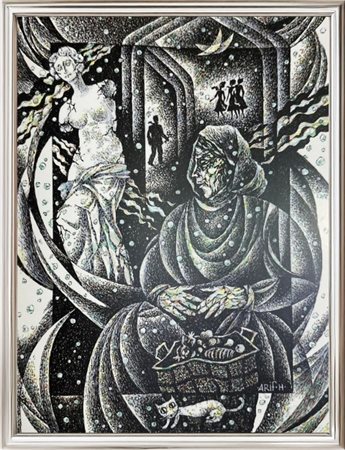 Arif Huseynov, (1943), Senza titolo, opera della serie "Le mie storie",...