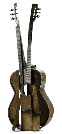 Arman (1928),  "Braque 1912", 1981, Bronzo,  34 x 93,5 x 32,5 cm,  Esemplare 2/8