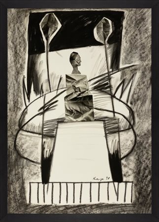 Reiner Karge (1832-1891) Senza titolo, Opera unica su carta, 1991, Opera...