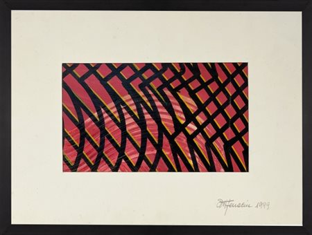 Attilio Ferracin, 20° secolo, Senza titolo, Tecnica mista su cartoncino,...