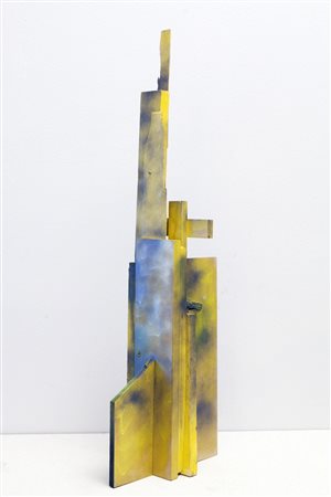 Soddu Stefano Torre Acrilici su legno, cm. 90x15x30