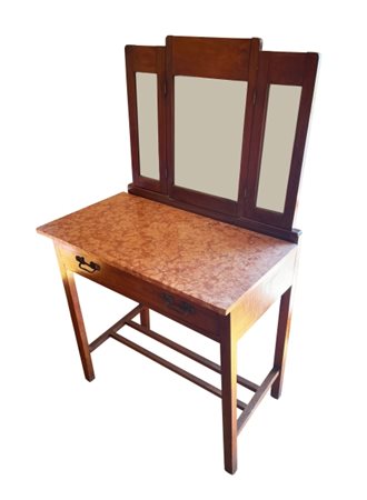 Toilette in arte povera, 19°/20° secolo, 86×142×50 cm