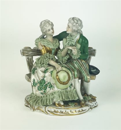 Splendida porcellana di Capodimonte, XX secolo. Splendida scultura in...