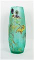 Emile Gallé (1846 - 1904), Raro vaso in vetro trasparente con decorazioni...
