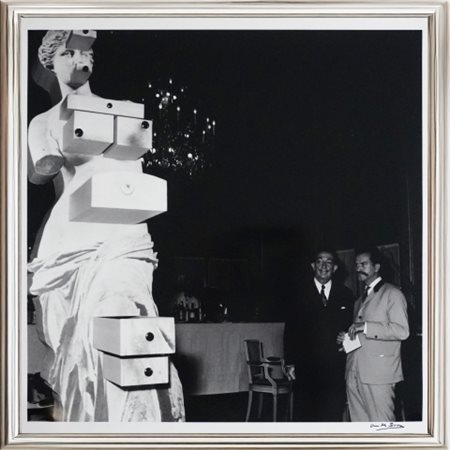 André SAS, "Salvador Dalí", (1965-1970), Stampa alla gelatina d'argento/carta...