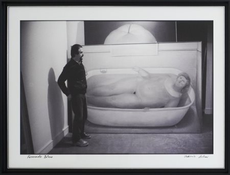 Vladimir Sichov, "Fernando Botero", (1980-1989), Fotografia in bianco e nero...