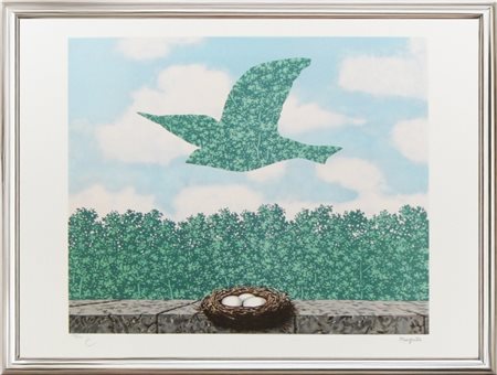 Renè Magritte, da “Le printemps (Primavera)”, 2003, Litografia a colori su...