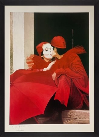 Giuseppe Ferrando, ”Pierrots”, 2010, Stampa d'arte non numerata su carta, cm...