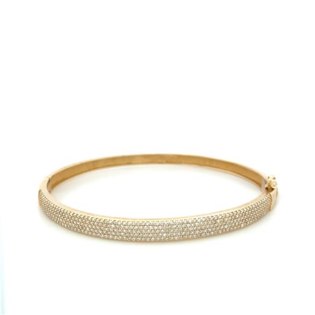 BRACCIALETTO IN ORO GIALLO 18K 10.02 GR CON DIAMANTI - DH-B353