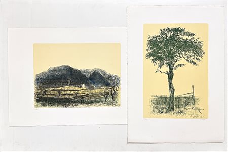 ALBERTO ZIVERI (1908-1990) - Lotto unico composto da 2 litografie