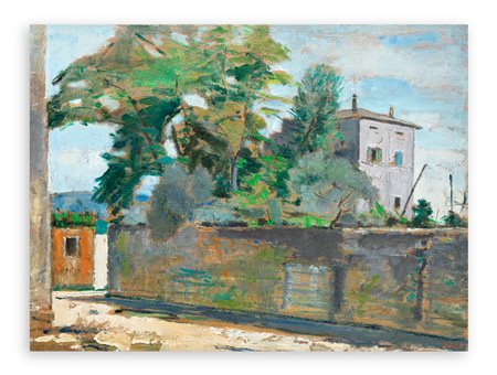 RENZO BIASION (1914-1996) - Paesaggio di Bardolino sul Garda, 1961-1962