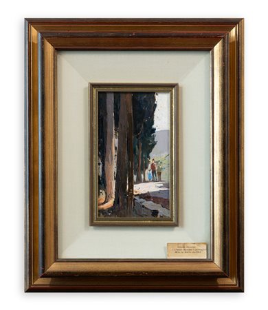 OSVALDO CURANDAI (1921-1939) - L'amico Aristide a passeggio con famiglia