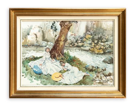 ALVARO MAIRANI (1913-1997) - Sul torrente, 1964