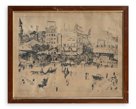 ANSELMO BUCCI (1887-1955) - 14 juillet Plache blanche