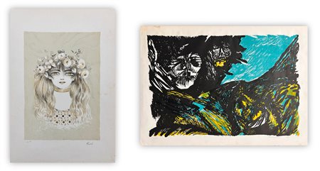 AUTORI VARI (FRAI E BRINDISII) - Lotto unico di 2 litografie