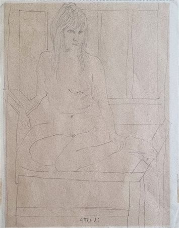 ATTARDI UGO Sori 1923 - Roma 2006 "Senza titolo"