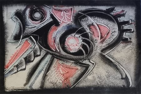 MASTROIANNI UMBERTO Fontana Liri 1910 - Marino 1998 "Composizione"