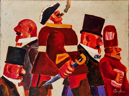 BORGHESE FRANZ Roma 1941 - 2005 "Senza titolo"