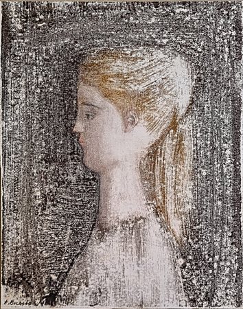 BUENO ANTONIO Berlino 1918 - Fiesole 1984 "Profilo di giovane"