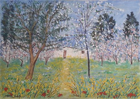 CASCELLA MICHELE Ortona 1892 - Milano 1989 "Campagna pescarese"