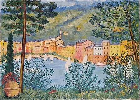 CASCELLA MICHELE Ortona 1892 - Milano 1989 "Portofino"