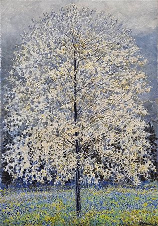 CASCELLA MICHELE Ortona 1892 - Milano 1989 "Albero fiorito"