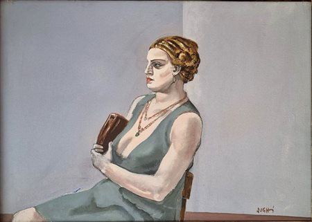 SUGHI ALBERTO Cesena 1928 - Bologna 2012 "L'attesa"