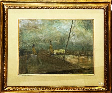 MICHELE CASCELLA, "Sulla foce del Pescara", 1906