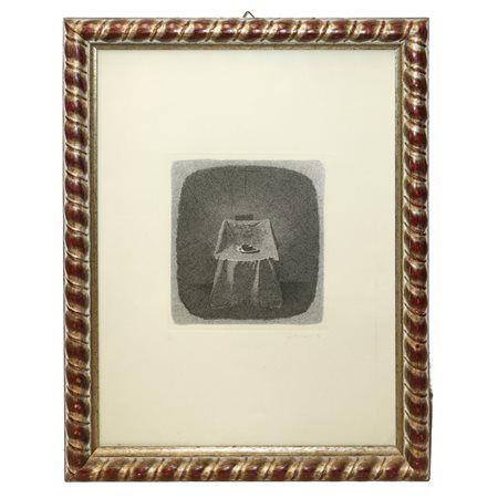 Gianfranco Ferroni (1927 - 2001)  - Sedia coperta da un telo