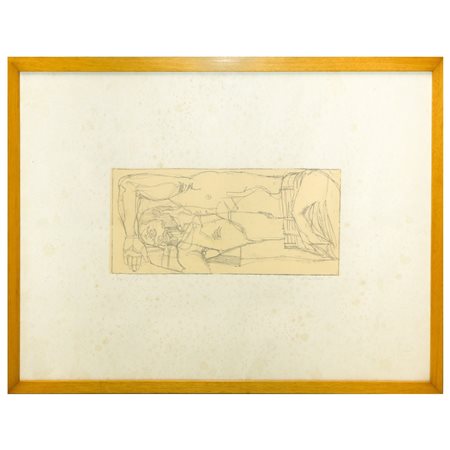 Lorenzo  Tornabuoni (Roma 1934 - Roma 2004)  - Uomo a torso nudo