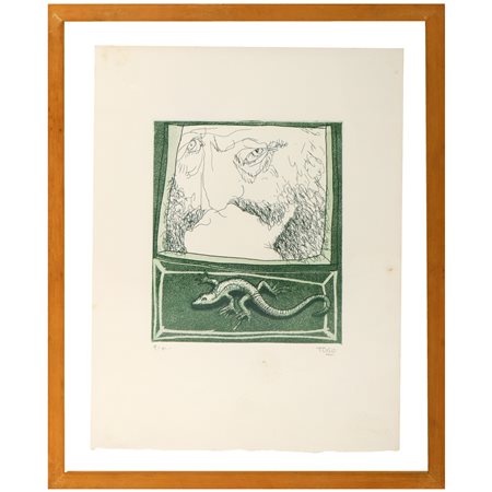 Togo (Milano 1937)  - Uomo e lucertola