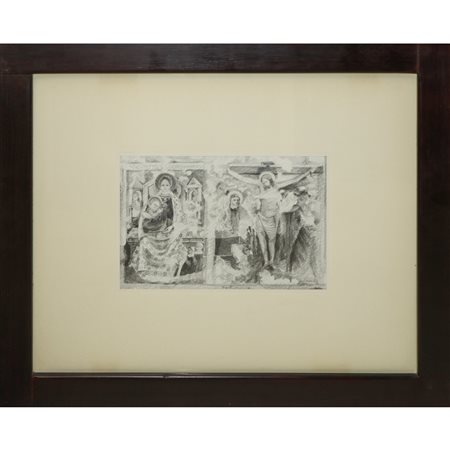 Renato Molinarolo - Madonna in trono e Crocifissione, 1982