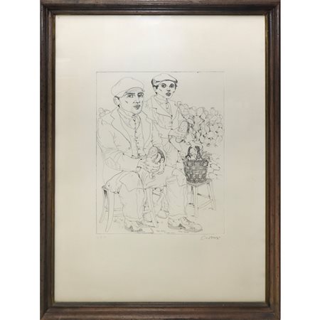 Bruno Caruso (Palermo 1927 - Roma 2018)  - Pane nero di Giovanni Verga