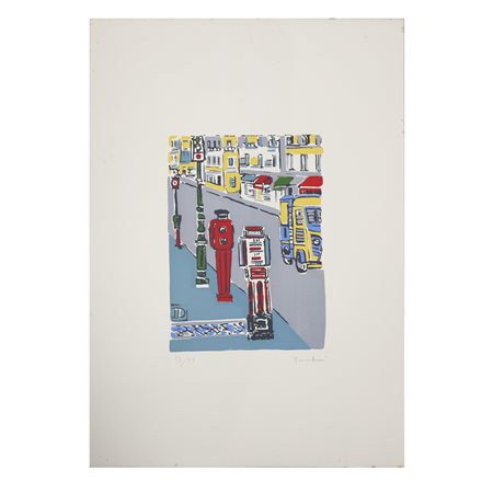 Orfeo Tamburi (Jesi 28 maggio 1910 - Parigi 15 giugno 1994)  - Strada di Parigi