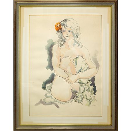 Stefano  Puleo (Acitrezza 1950)  - Nudo di donna