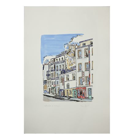 Orfeo Tamburi (Jesi 28 maggio 1910 - Parigi 15 giugno 1994)  - Strada a Parigi