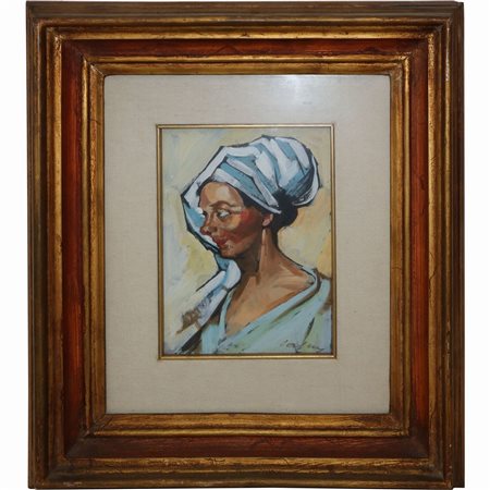 Autore anonimo del XX sec. - Volto di donna