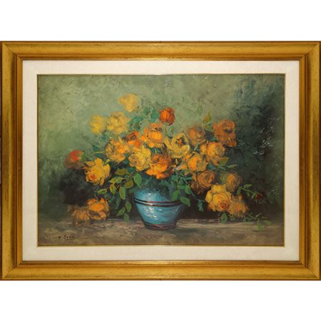 Natura morta di fiori con vaso