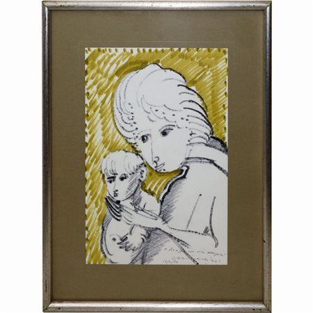 Remo Brindisi (Roma 1918 - Lido di Spina  1996)  - Pastorale, 1982