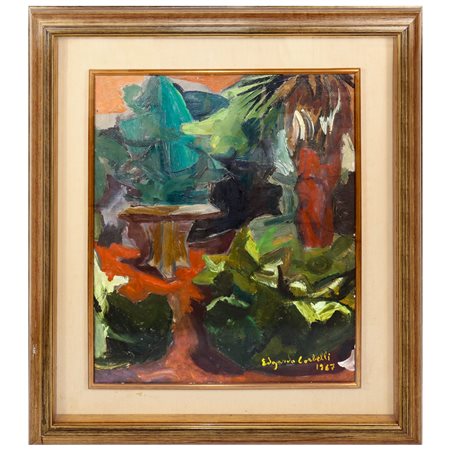 Edgardo Corbelli (Torino 1918 - 1989)  - Giardino