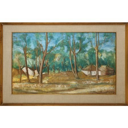 Paesaggio con bosco di alberi, 1962