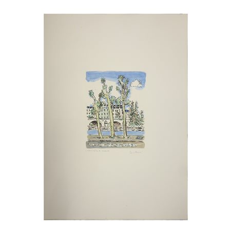 Orfeo Tamburi (Jesi 28 maggio 1910 - Parigi 15 giugno 1994)  - Lungo Senna