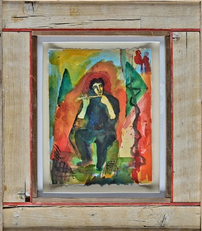 Sandro Chia “Figura flautista”