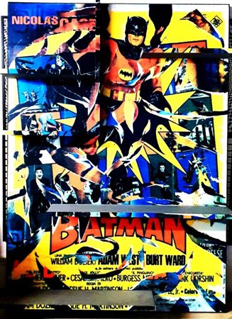 Mimmo Rotella “Batman” 2004