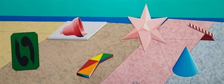 Lucio Del Pezzo “Paesaggio Geometrico” 1987