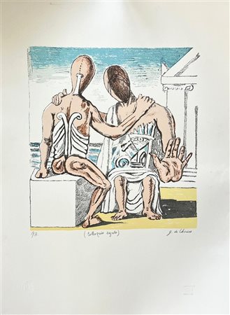 Giorgio De Chirico “Colloquio segreto” 1969