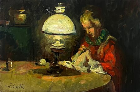 Cafiero Filippelli “Donna che cuce”