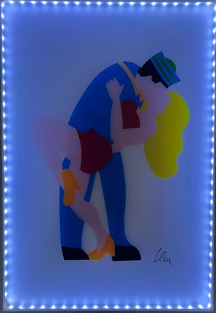 Marco Lodola “Bacio a Time Square”