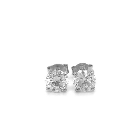 ORECCHINI IN ORO BIANCO 18K CON DIAMANTI PER 2.10 CT - TF OR 210B